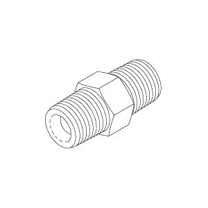 Connector, Male (1/8" MPT) For Midmark Tables Part: 014-0045-00/MIF247