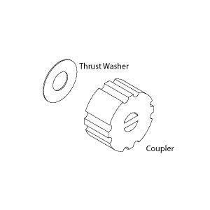 Coupler, Motor - Midmark Ritter Table Part: 016-0509-00/MIC166