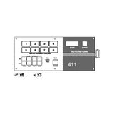 Panel, Program - Midmark Ritter Table Part No: 015-0440-00/MIP191