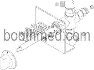 Multivalve, Right Side w/Microswitch/Tuttnauer Part: TUV025/CT810013