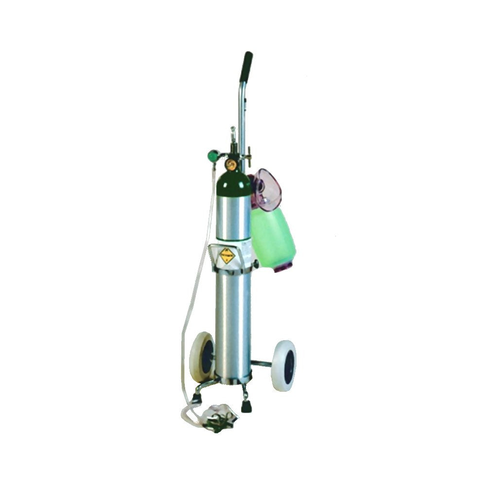 Mada E Oxygen Crash Kit, Fixed Flow Regulator, Resuscitator-Cart-1629E