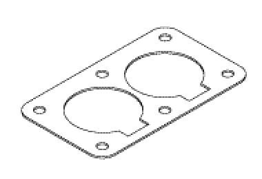 Gasket Cylinder Head For Dental Compressor - PCG628