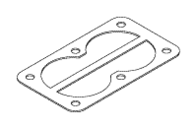 Valve, Gasket Plate Pelton Crane Dental Compressor Part:004925/PCG629