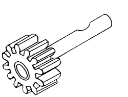 Gear With Drilled Shaft - PHA023