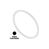 Gasket, Door FL2 Pelton Crane Autoclave Part: 002122/PCG018