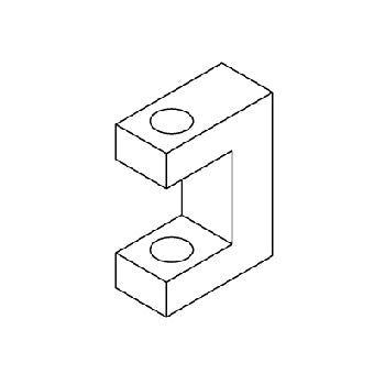 Block, Door Hinge Pelton OCM Autoclave Part: 004151/PCH163