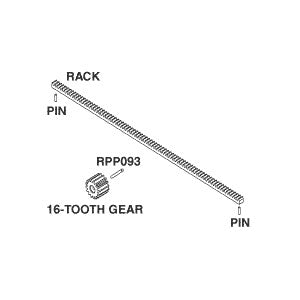 Gear and Rack, For Chairman Dental Chair Part: 012476/PCK738