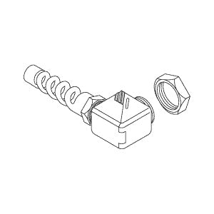 Strain Relief, w/ Locking Nut - Pelton Crane Part: 53-100518A/RPB365