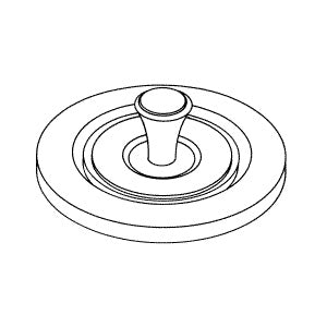 Cover, Reservoir Pelton OCM, OCR Autoclave Part: 004287/PCC121