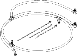 Booth Medical - POWER HOSE KIT For Ritter/Midmark Power Tables and Chairs