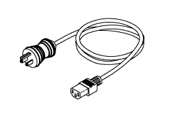 Hospital Grade Power Cord (15A @125VAC, 8FT), Air Techniques Part: RPC554