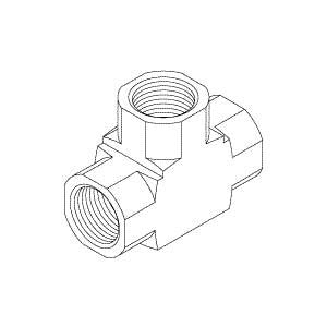 Fitting, Tee AirStar Series Dental Compressor Part: RPF690