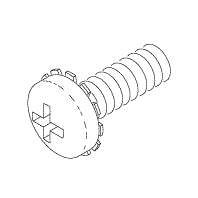 Booth Medical - Screw, 8-32 x 1/2 w/Lockwasher Scican Statim Part: RPH817