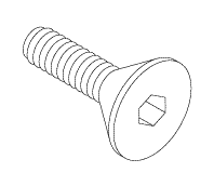 Screw (M3 X 10mm S/S Flat Hd. Allen) For Giraffe Infant Incubators & Warmers - RPH933