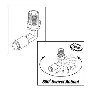 Fitting, Elbow (1/4" x 1/4") AirStar Dental Compressor Part: RXF029