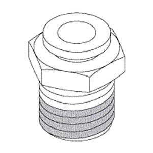 Connector, Male 1/4" x 1/4" AirStar Dental Compressor Part: RXF031