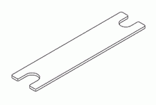 Wrench, Low Profile For MOST Tuttnauer Autoclaves Part:  RXT003