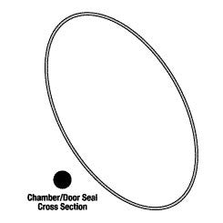 Gasket, Door Seal, Sterrad 100NX Sterilizer Part: 22-00537-388/SDS063