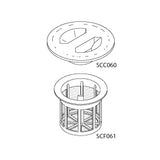 Resevoir, Cap and Filter Statim 2000/5000 Part: 01-109300S/SCK059