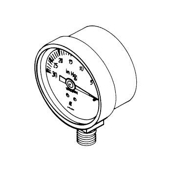 Gauge, Sklar Vacuum /J.R. Thompkins 100-65 Pump Part: 02-5101/SKG010