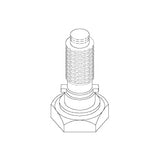 Sylphon,3/8 Bonnet Amsco/ Eagle/Medallion Part:026836-091/AMA045
