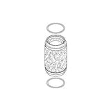 Filter, Oil Mist(Red)Sterrad Sterilizers Part:25-08560-001/SDF002