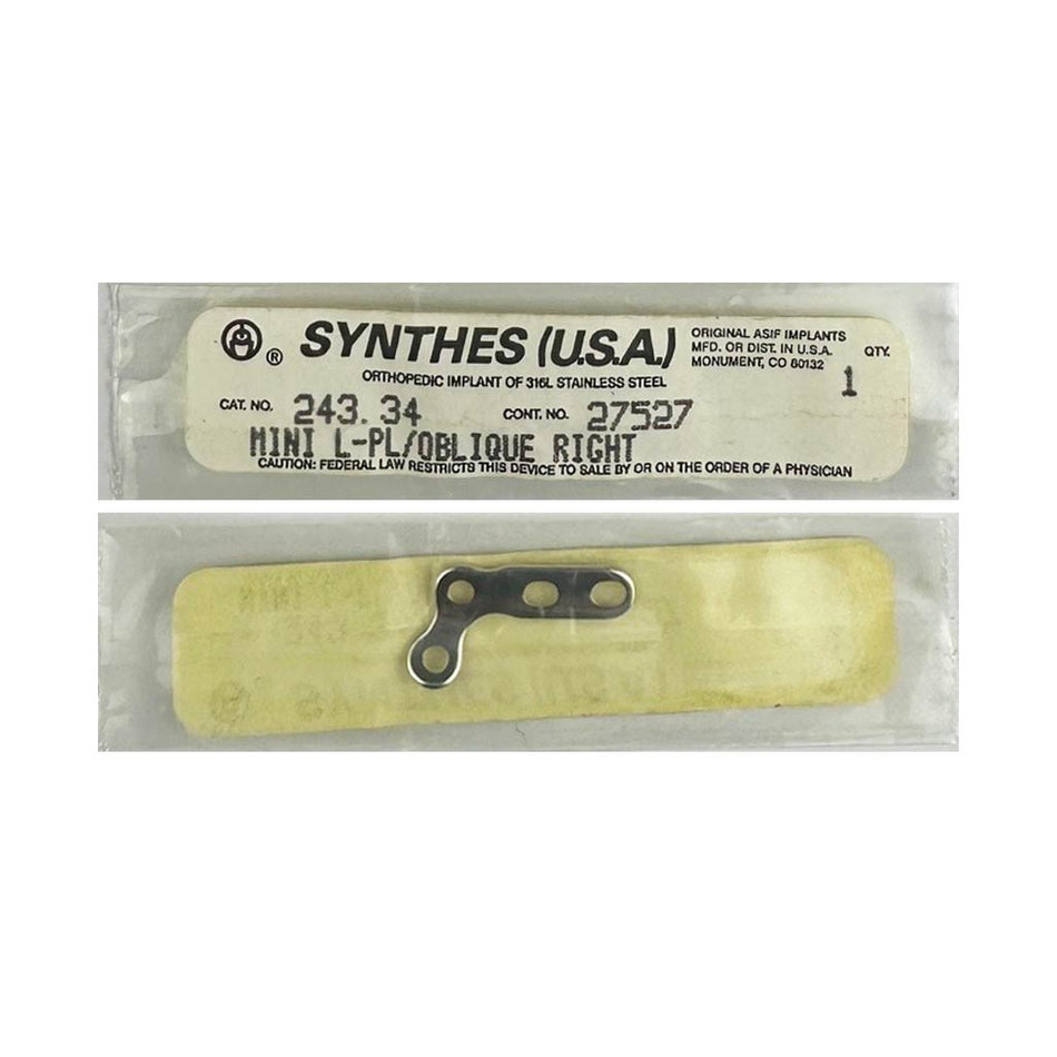 Synthes Mini Locking Plate - 243.34