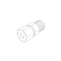 Adaptor, Threaded For MOST Tuttnauer Autoclaves Part: TUA060