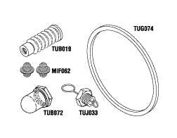 Door Gasket PM Kit Tuttnauer Autoclave 3870E, 3870M Part: 02610019/TUK131