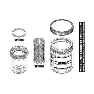 Collector, Solids Replacement-Dental Vacuum Part:77005177/VPK073