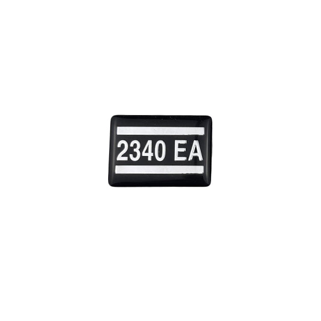 Label, Door Black Rectangle, Tuttnauer 2340EA Autoclave Part: 02510223