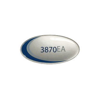 Label, Door Blue Oval, Tuttnauer Autoclave 3870EA Part:  LAB048-0235