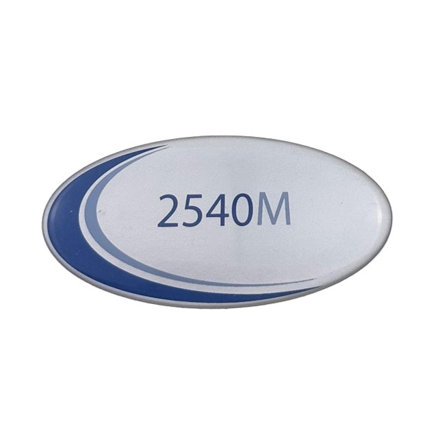 Door Label, Blue Oval Tuttnauer 2540MK Autoclave Part: LAB048-0296