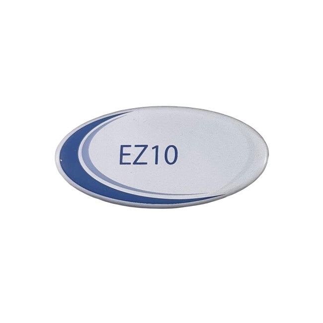 Label, Door For The Tuttnauer EZ10, Blue Oval Part: LAB048-0287