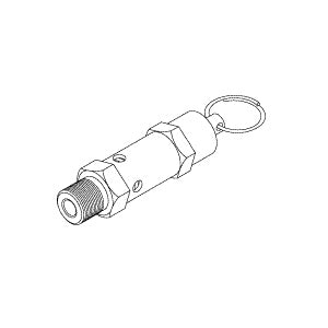 Valve, Safety 40psi -  Tuttnauer Autoclave Part: 03110002/TUV065