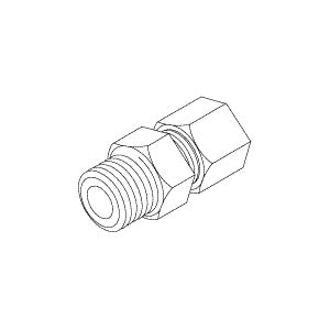 Fitting, Male Connector - Fits Most Tuttnauer Autoclaves Part: RPF688