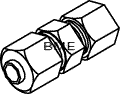 Booth Medical - Union, Compression Fitting, Align 1/8 - RPF379