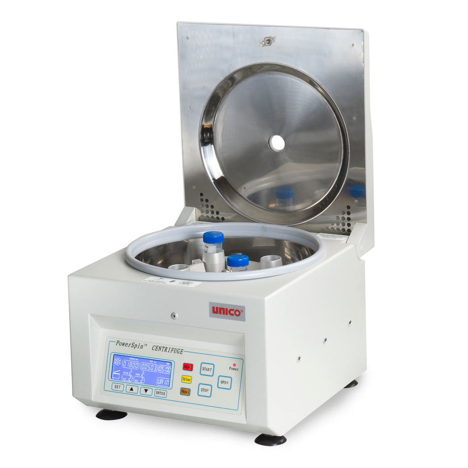 UNICO PowerSpin DX Centrifuge, Variable Speed, Horizontal/Fixed Angle Rotor