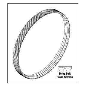 Drive Belt For Bulldog QT3 Dental Vacuum - VPB102