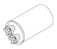 Capacitor For MC-201/201 FS/201W Dental Vacuum  (15deg F, 370VAC) - VPC152