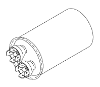 Capacitor For Dental Vacuum (25deg F, 370VAC) - VPC153