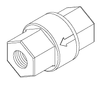 Flow Regulator For Dental Vacuum (.73 GPM) - VPR033