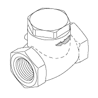 Check Valve For Dental Vacuum (1") - VPV049