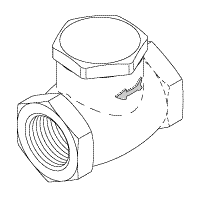 3/4" Check Valve For Dental Vacuum  - VPV051