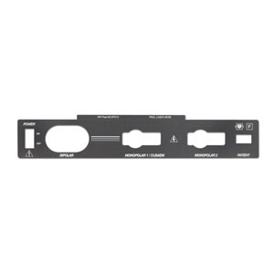Overlay, Connector Panel For Valley Lab Force ESU Part:1020029/CVP013