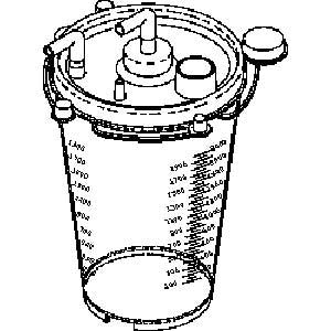 Booth Medical - Canister, 2100ML Collection/Gomco  Pump Part: 01-90-3712/GOC045