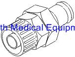 Booth Medical - Male Quick Connect Fitting, White - RPF429 (OEM No: 1539399)