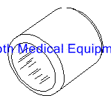 Booth Medical - Foot, Rubber Pelton Crane Autoclaves Part: 002186/PCF011