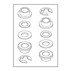 Booth Medical - Hinge, Bushing Kit Door Pelton Magnaclave Part:004536/PCK242