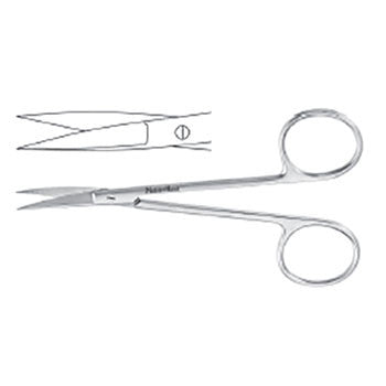 Scissors, 4-5-8" Iris Straight, Fine, Meisterhand SKU:MH5-304